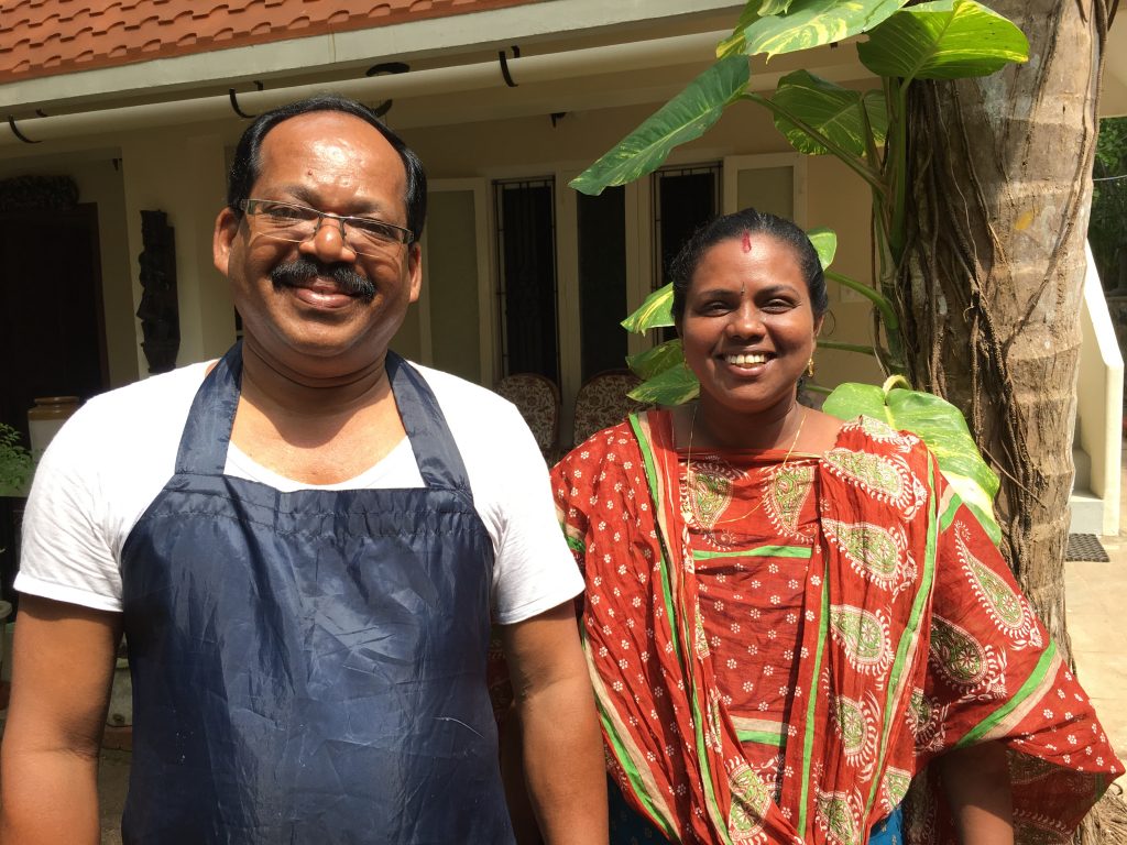 Rajendra and Rani - ayurvedic therapists at Kailasam Yoga