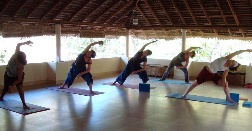 Yoga class at Kailasam Yoga