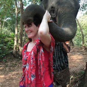 Blessing from an elephant!