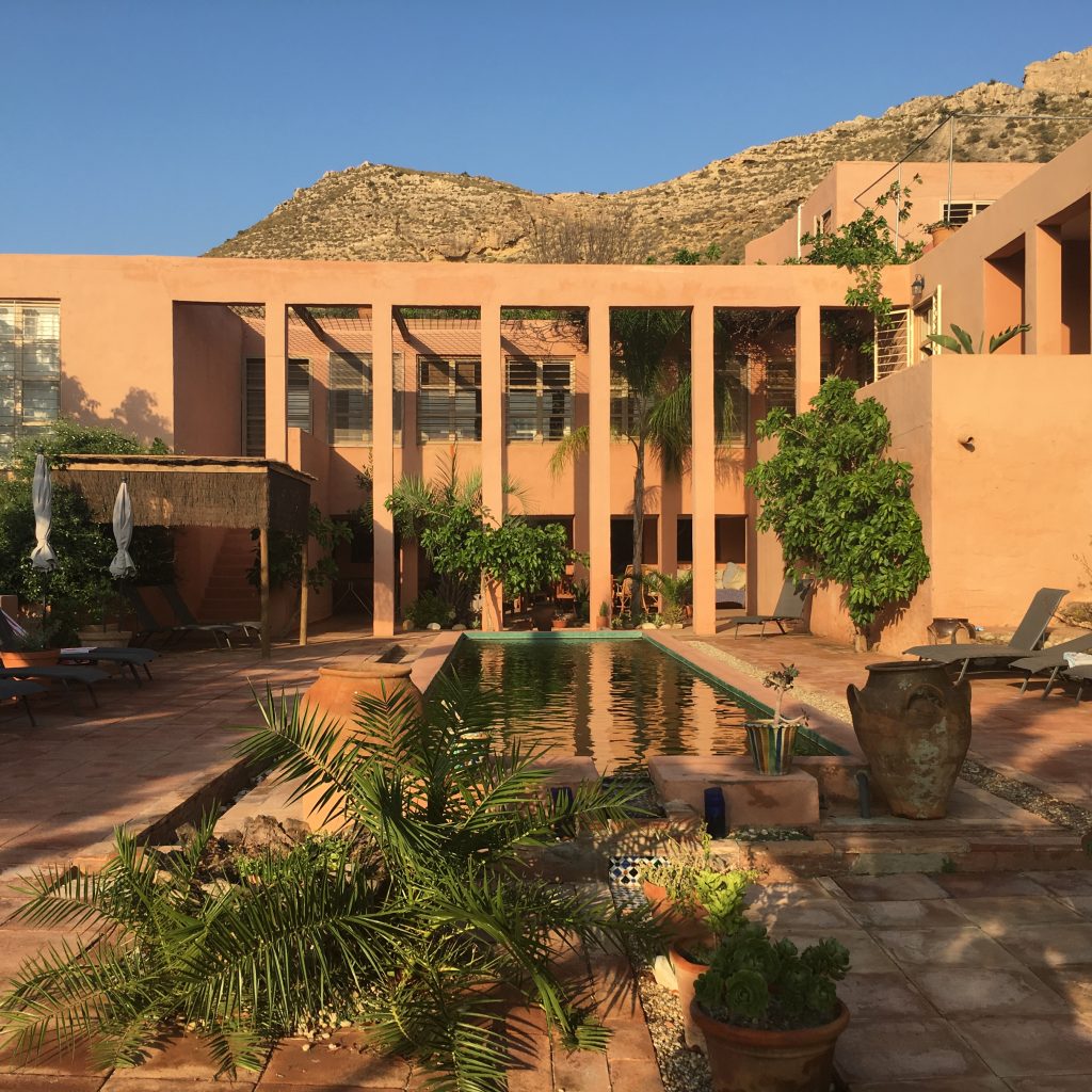 View of Elalamo House and pool from the garden